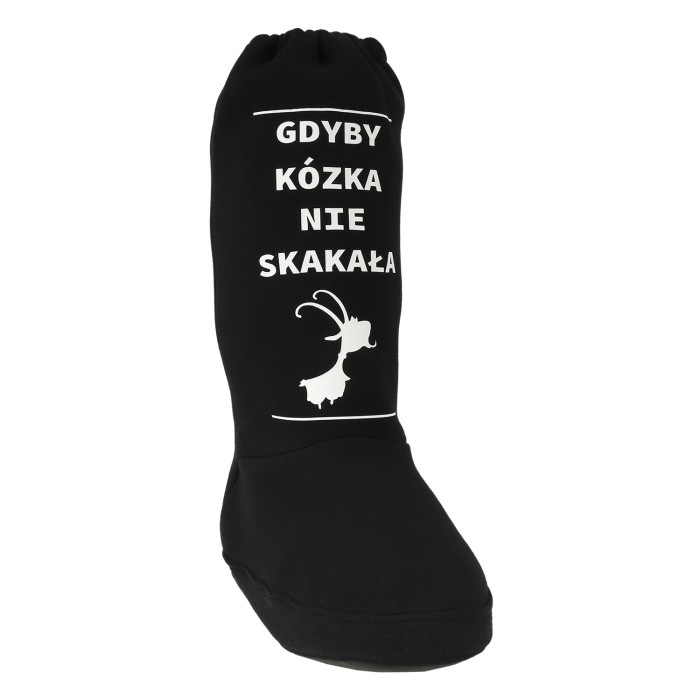 ochraniacz na gips, but na gips  Gdyby Kózka...