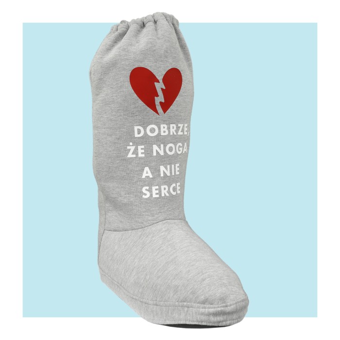 ochraniacz na gips, but na gips Serce